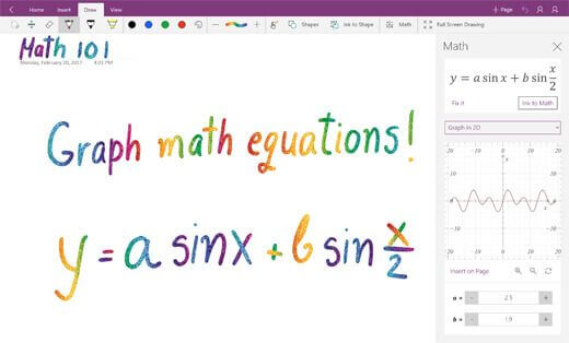 OneNote and Maths