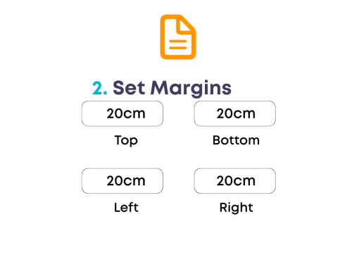 Set margins on pages on ipad
