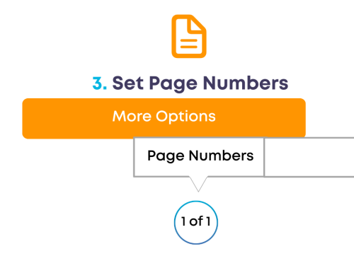 Add page numbers to a Pages doc