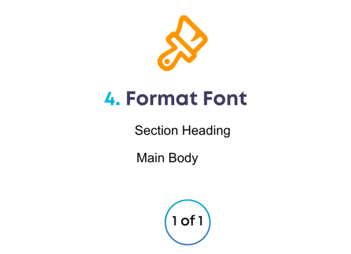 Format font on Pages on iPad