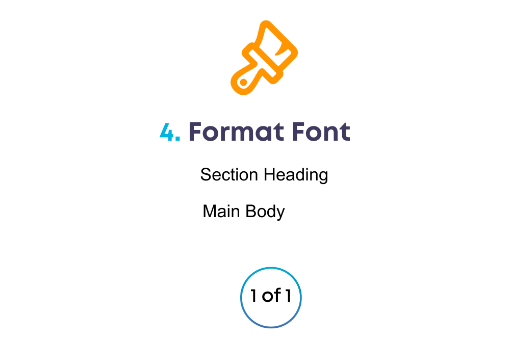 Format font on Pages on iPad