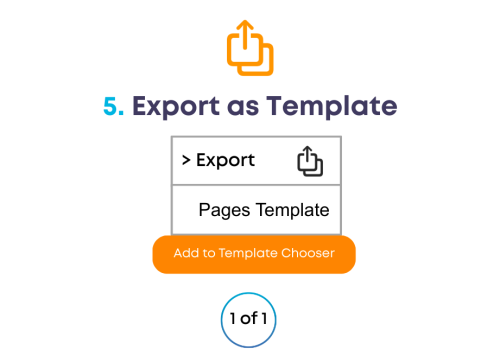 Export a Pages template on iPad