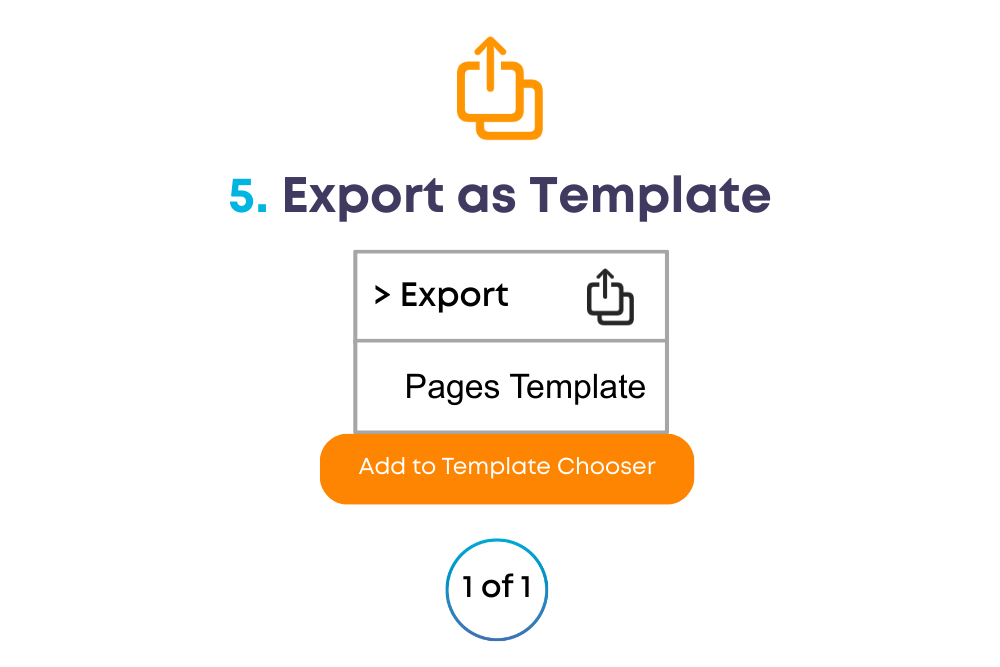 Export a Pages template on iPad